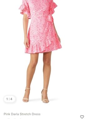 Pink Darla Stretch Skirt - Feminine Ruffle Detail